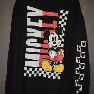Disney Mickey Mouse Black Long Sleeve Tee